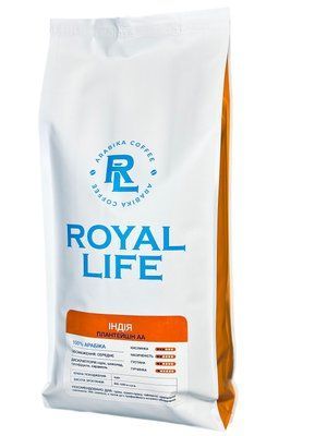 1кг, Кава мелена Арабіка Індія плантейшн АА 10807 Royal life