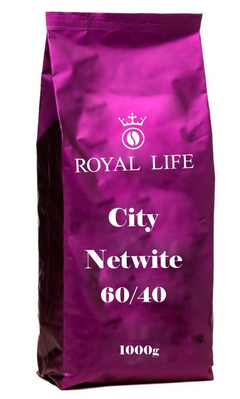 1кг, Кава в зернах 60/40 City Netwite (зерно) 10358 Royal life