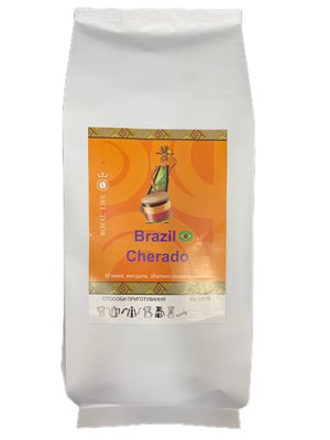 1кг, Кава в зернах Арабіка Бразилія Черрадо (Серрадо) (мелена) 10711 Royal life