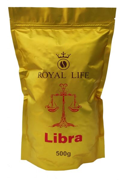500г, Кава в зернах 80% арабіки 20% робусти "Libra" (зерно) 10268 Royal life