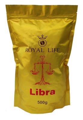 500гр, Кава в зернах 80% арабіки 20% робусти "Libra" (мелена) 10270 Royal life