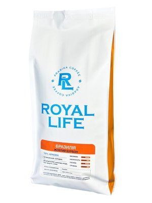 1кг, Кава мелена Арабіка Бразилія Жовтий Бурбон  10677 Royal life