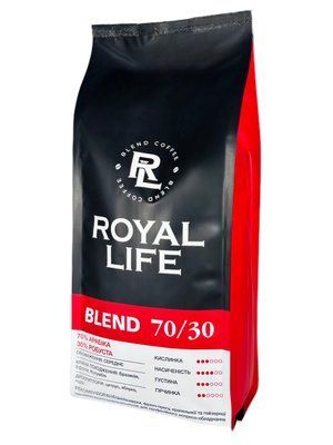 1кг, Кава купаж 70% арабіка, 30% робуста (зерно) 10532 Royal life