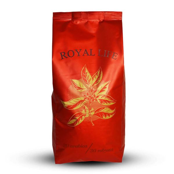 500гр, Кава купаж 70% арабіка, 30% робуста (зерно) 10534 Royal life