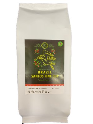 1 кг, Кава в зернах Арабіка Бразилія Сантос (мелена) 1111112 Royal life
