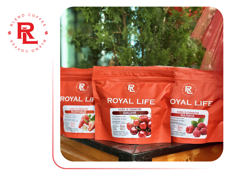 мелена кава зі смаками Royal Life